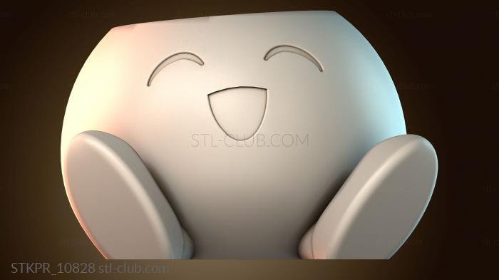 Статуэтки упрощенные Счастливый дизайн персонажа