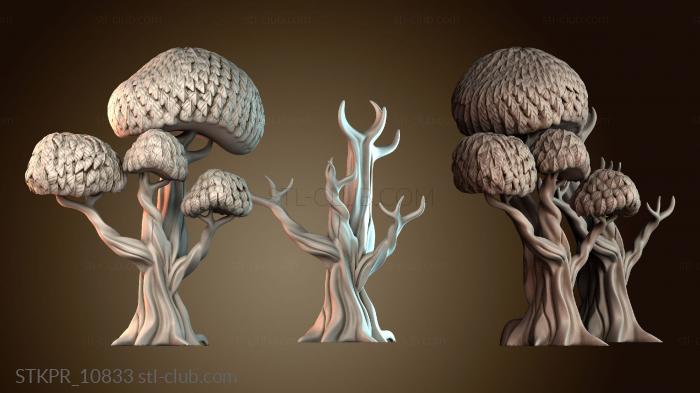 Стилизованные скульптуры деревьев