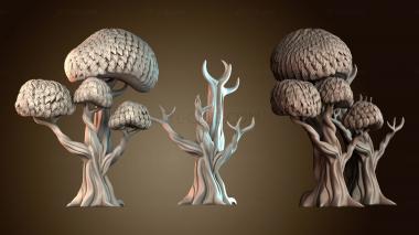 3D модель Стилизованные скульптуры деревьев (STL)