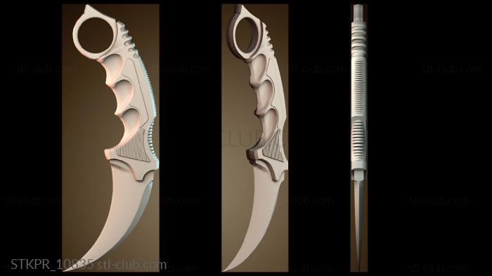 Изогнутый тактический нож