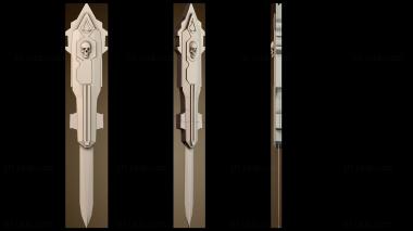 3D модель Изысканный дизайн кинжала (STL)