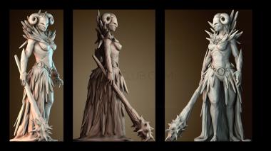 3D модель Дева Вторая форма (STL)