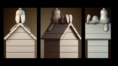 3D модель Ребенок на крыше (STL)