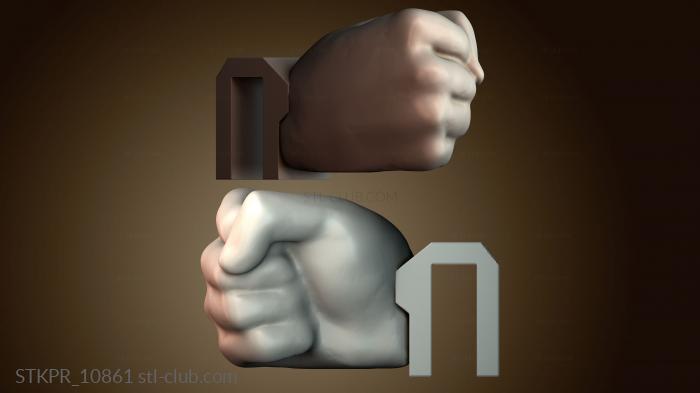 Статуэтки упрощенные Стилизованная скульптура кулака