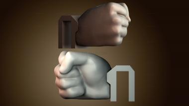 3D модель Стилизованная скульптура кулака (STL)