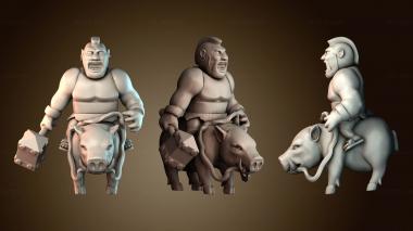 3D модель Всадник на кабане Clash Of Clans (STL)
