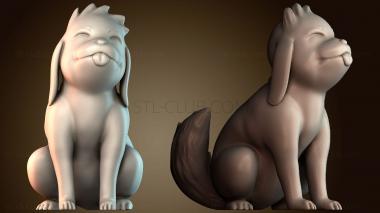 3D модель Акамару Наруто (STL)