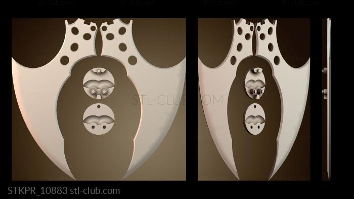 Статуэтки упрощенные Конструкция изогнутого лезвия