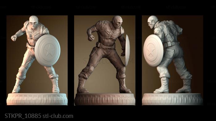 Статуэтки упрощенные Капитан Америка Эра Альтрона