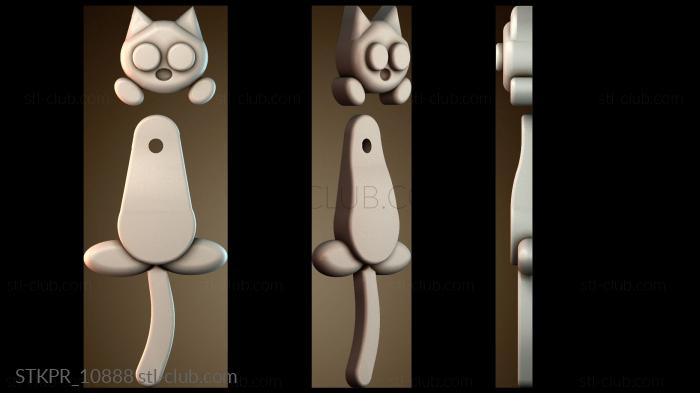 Статуэтки упрощенные Дизайн объекта в форме кошки