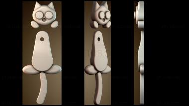 3D модель Дизайн объекта в форме кошки (STL)