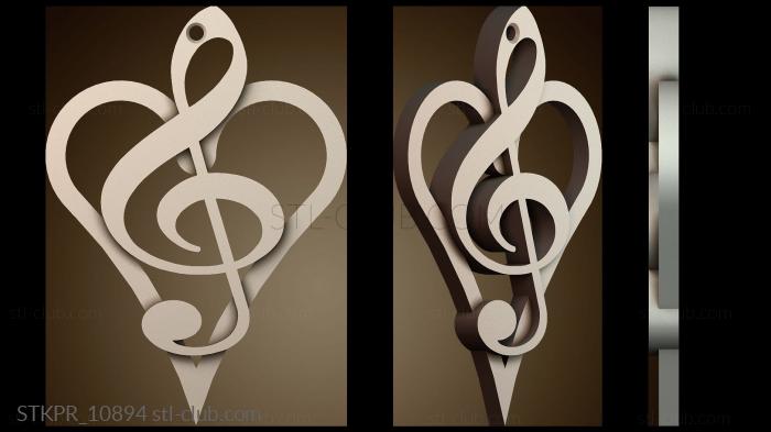 Статуэтки упрощенные Музыкальное сердце