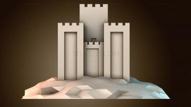 3D модель Замок на вершине холма (STL)