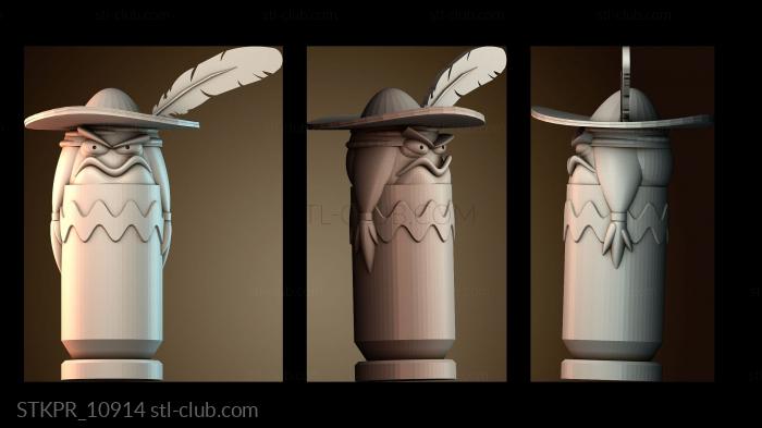 Статуэтки упрощенные Злой мультяшный персонаж