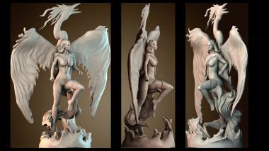 3D модель Тёмный феникс Люди Икс (STL)