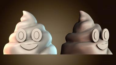 3D модель Счастливый эмодзи какашки (STL)