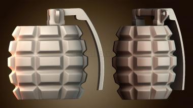 3D модель Конструкция ручной гранаты (STL)