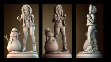 3D модель Настоящему снеговику нужны пуговицы (STL)