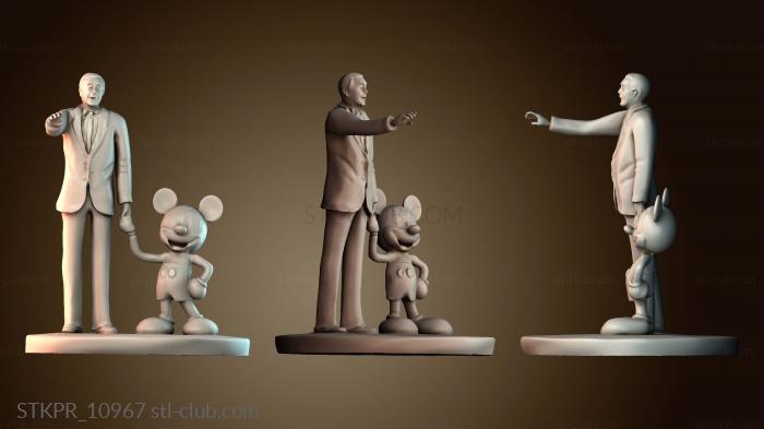 Статуэтки упрощенные Скульптура «Партнеры Disney» в Диснейленде, Калифорния