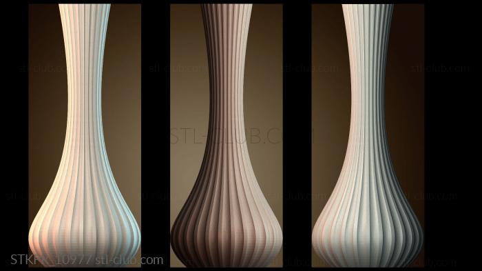 Статуэтки упрощенные Элегантная полосатая ваза