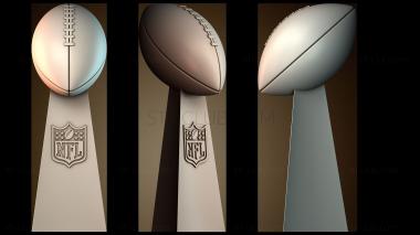 3D модель Трофей Винса Ломбарди (STL)