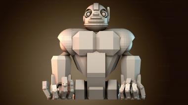 3D модель Геометрическая скульптура робота (STL)