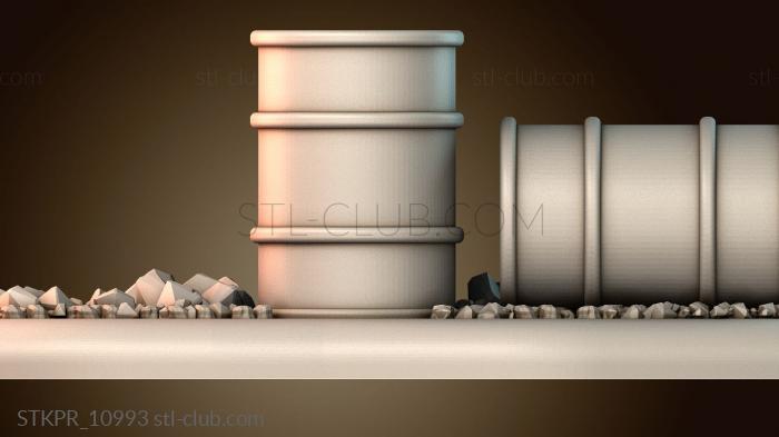 Статуэтки упрощенные Промышленные бочки для хранения