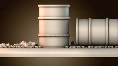 3D модель Промышленные бочки для хранения (STL)