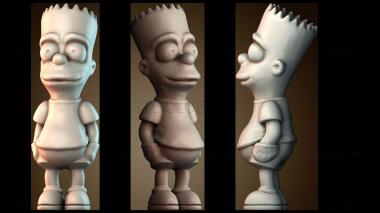 3D модель Барт Симпсон (STL)