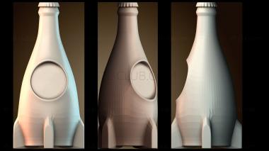 3D модель Абстрактный дизайн бутылки (STL)