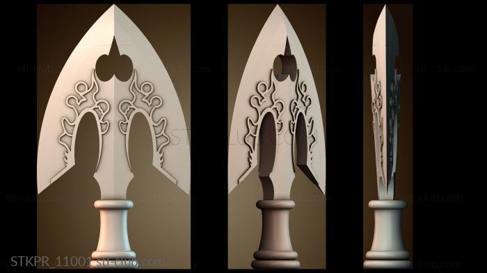 Статуэтки упрощенные Декоративный наконечник копья