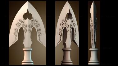 3D модель Декоративный наконечник копья (STL)