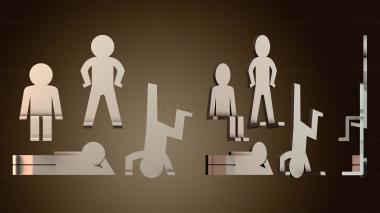 3D модель Вариации человеческого силуэта (STL)