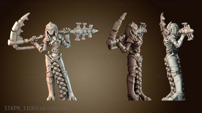 Статуэтки упрощенные Немертвая космическая киборг леди воин