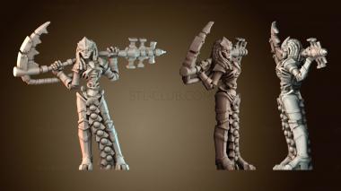 3D модель Немертвая космическая киборг леди воин (STL)