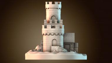 3D модель Модель средневековой башни (STL)