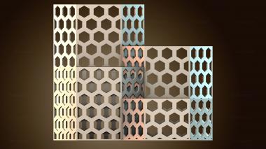 3D модель Геометрический дизайн панели (STL)