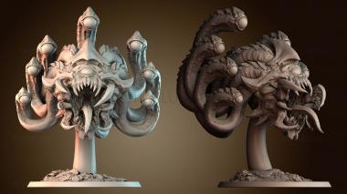 3D модель Скульптура «Многоголовый монстр» (STL)