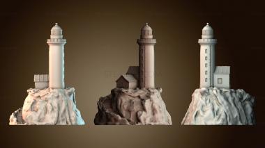 3D модель Маяк на скале (STL)