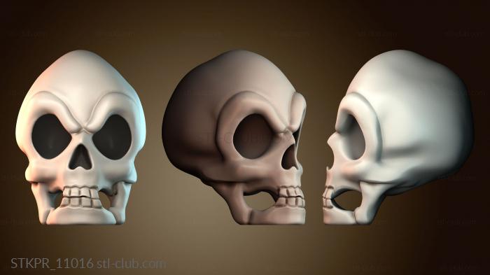 Статуэтки упрощенные Мюррей Демонический Череп — Остров обезьян
