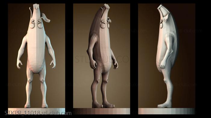 Статуэтки упрощенные Peely Fortnite