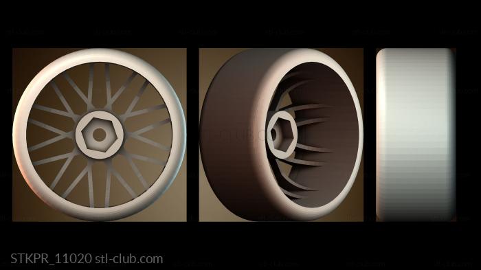 Статуэтки упрощенные Геометрический дизайн колеса