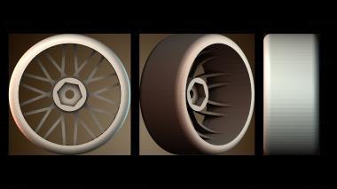 3D модель Геометрический дизайн колеса (STL)