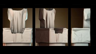 3D модель Геометрический дизайн стула (STL)