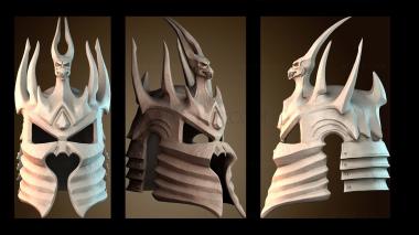 3D модель Шлем темного фэнтези (STL)