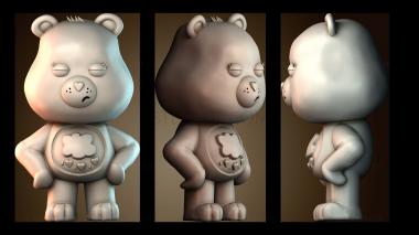 3D модель Сердитый медведь (STL)