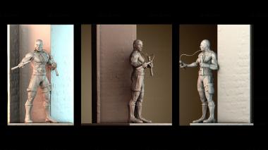 3D модель Сорвиголова Супергерой (STL)