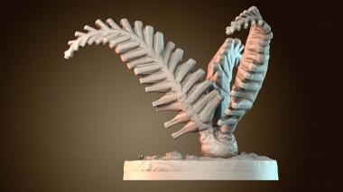 3D модель Образец окаменелого папоротника (STL)