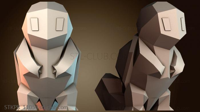 Низкополигональная модель Сквиртла — Покемон