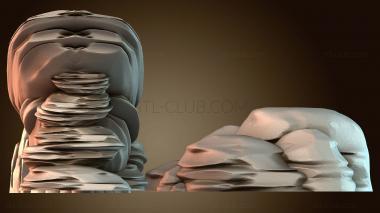 3D модель Слоистая горная формация (STL)